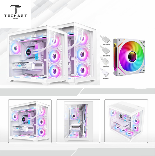 FT4000A E-ATX/ATX FISHTANK WHITE PC CASE