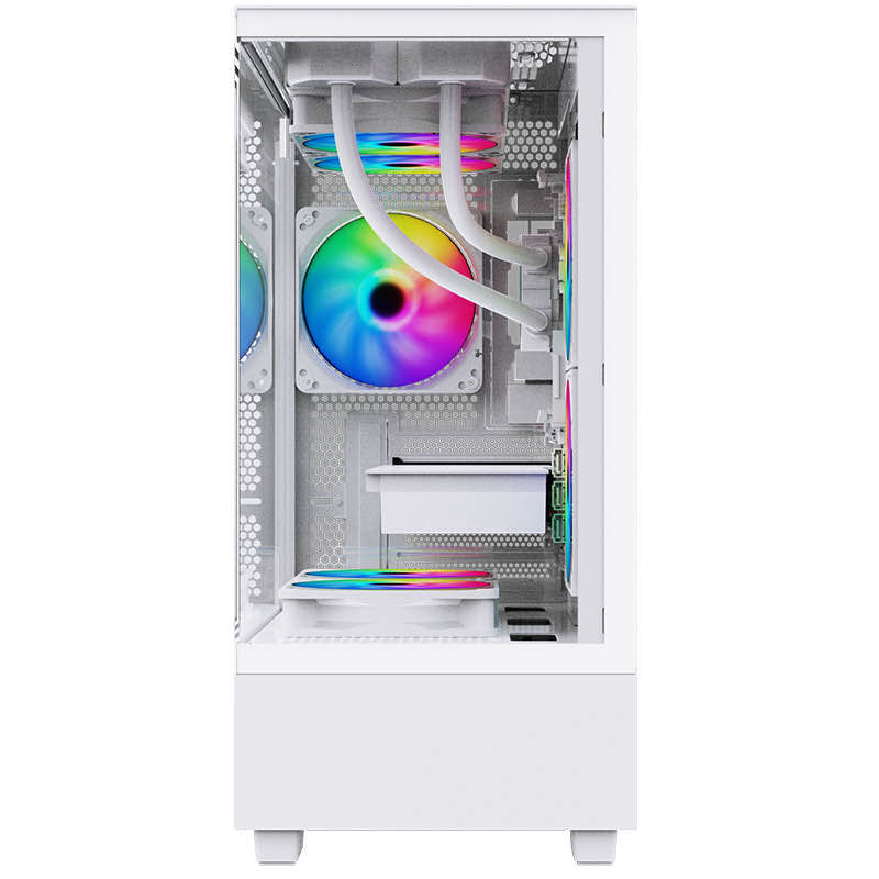 FT2000M MATX FISHTANK WHITE PC CASE