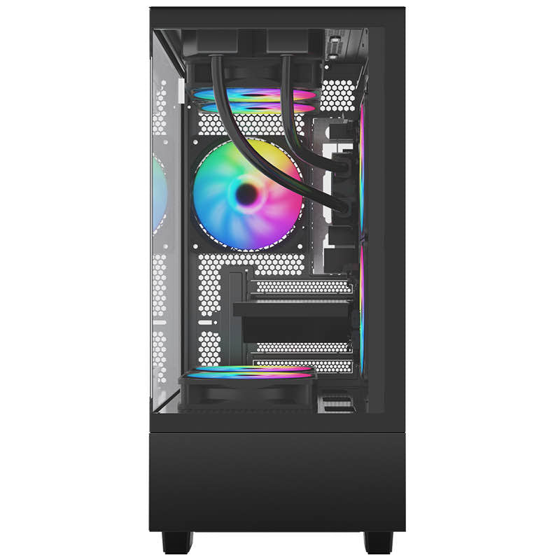 FT2000M MATX FISHTANK BLACK PC CASE